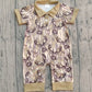 Baby Boys Short Sleeves Deer Camo Hunting Buttons Romper RTS