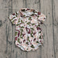 Baby Boys Short Sleeves Dogs Ducks Deer Camo Pockets Buttons Romper RTS
