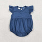 Sibling Baby Boys Girls Infant Summer Bubble Rompers Clothes RTS