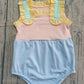 Baby Girls Infant Sleeveless Colorful Ruffle Summer Bubble Romper RTS