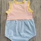 Baby Girls Infant Sleeveless Colorful Ruffle Summer Bubble Romper RTS