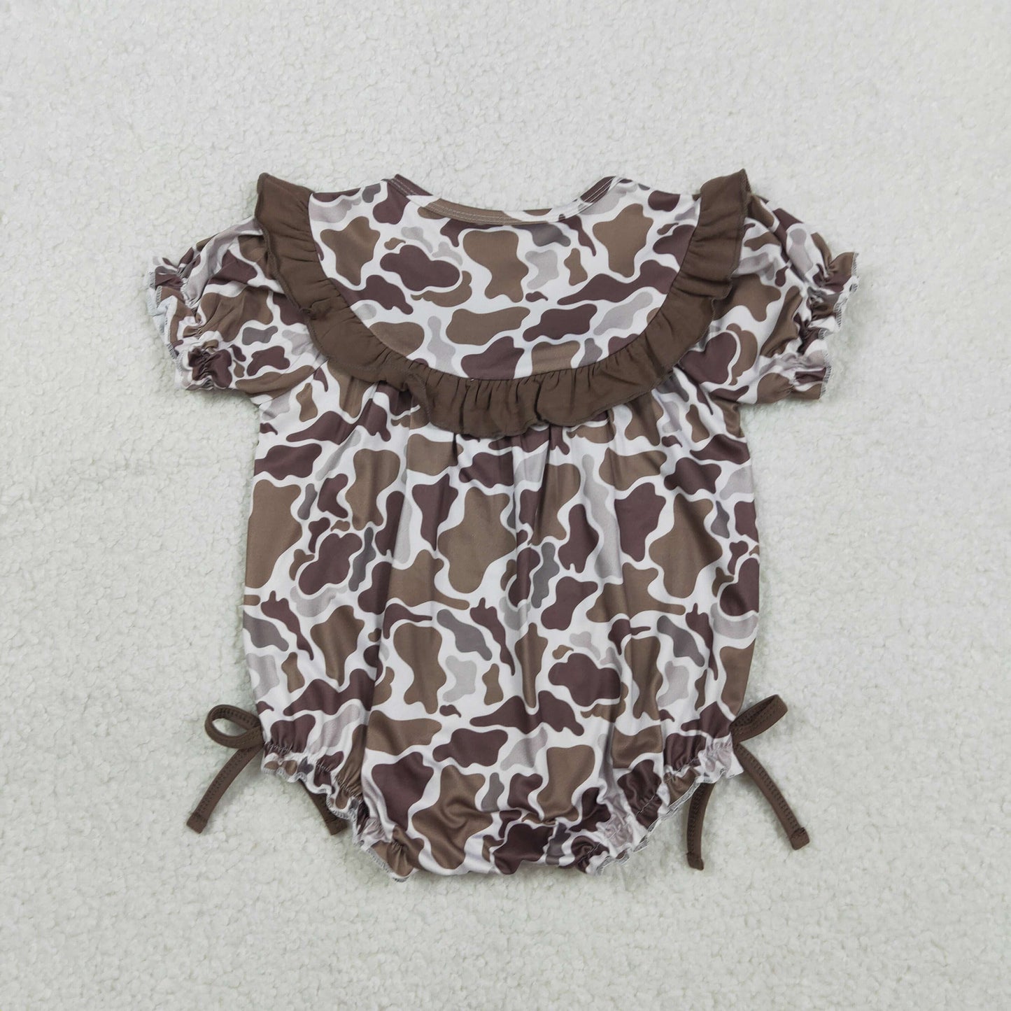 Sibling Baby Boys Girls Sleeveless Embroidery Mama's Daddy's Camo Rompers Clothes