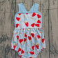 ( No moq ) Preorder Baby Girls Sleeveless Popsicles 4th of July Blue Bubble Romper