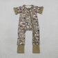 Sibling Baby Girls Adult Women Short Sleeves Camo Bows Romper Dress Pajamas Sets RTS