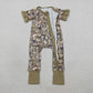 Sibling Baby Girls Adult Women Short Sleeves Camo Bows Romper Dress Pajamas Sets RTS