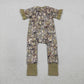 Sibling Baby Girls Adult Women Short Sleeves Camo Bows Romper Dress Pajamas Sets RTS
