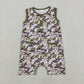 Sibling Baby Boys Kids Buttons Romper Summer Set Ducks Camo Clothes RTS