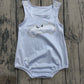 Baby Boys Infant Blue Sleeveless Car Summer Bubble Romper RTS