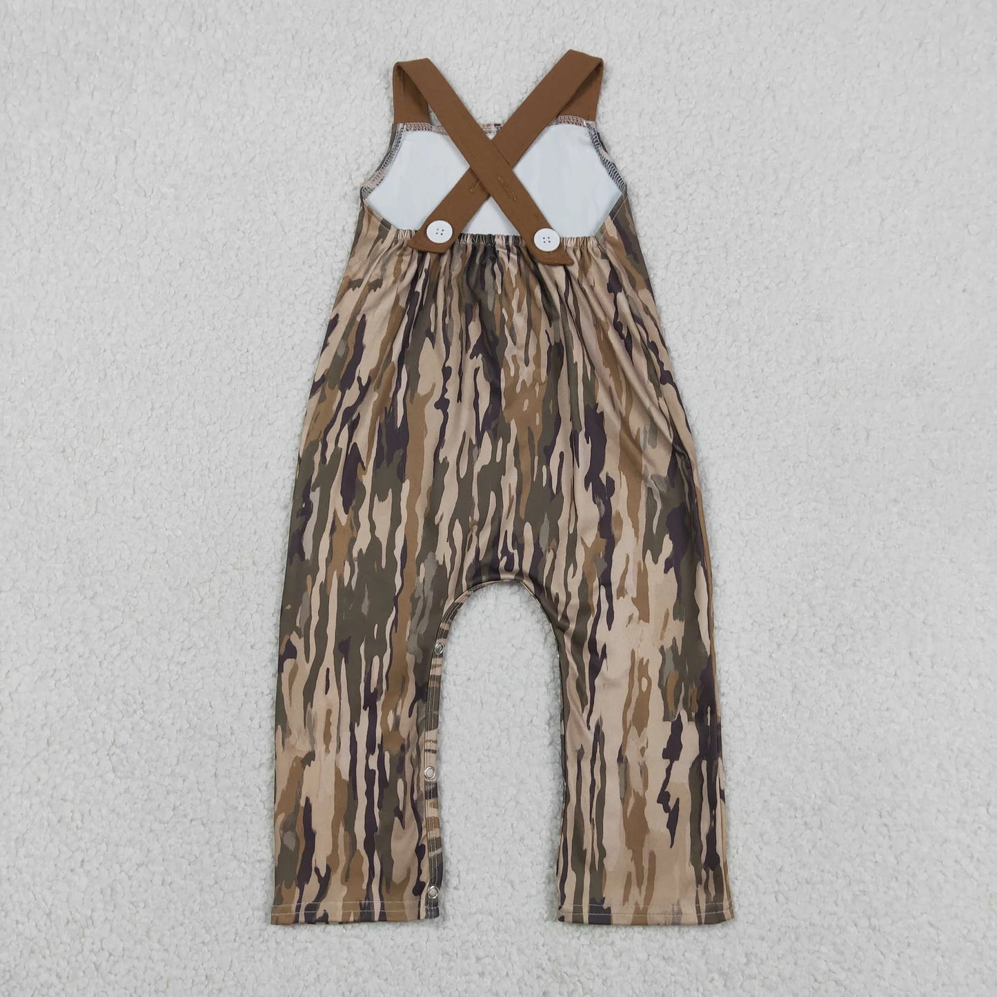 Sibling Baby Boys Girls Kids Embroidery Deer Dogs Duck Tops Camo Pockets Shorts Sets Romper Jumpsuit RTS