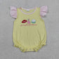 Sibling Baby Boys Girls Kids Short Sleeves Cartoon Rompers Set Embroidery Clothes RTS