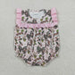 Sibling Baby Girls Kids Ducks Camo Bows Hunting Romper Set Summer Clothes RTS