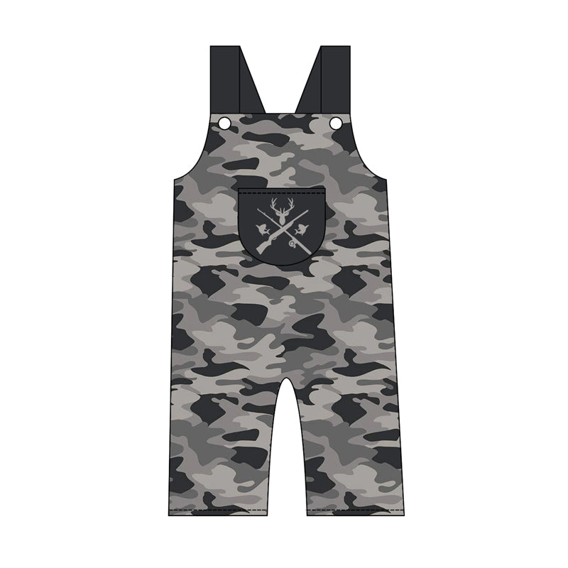 ( Moq 5 ) Preorder Baby Boys Kids Deer Fish Camo Pants Jumpsuit Hunting Clothes