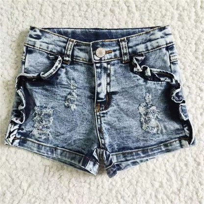 Baby Girl Toddler Denim Shorts Bottoms Sibling Clothes RTS