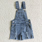 Baby Boy Girl Western Denim Shorts Sibling Overall Jumpsuit