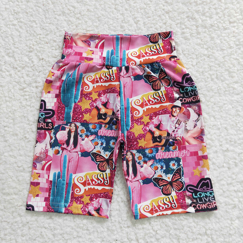 Baby Girl Toddler Stripes Leopard Summer Sibling Biking Shorts RTS