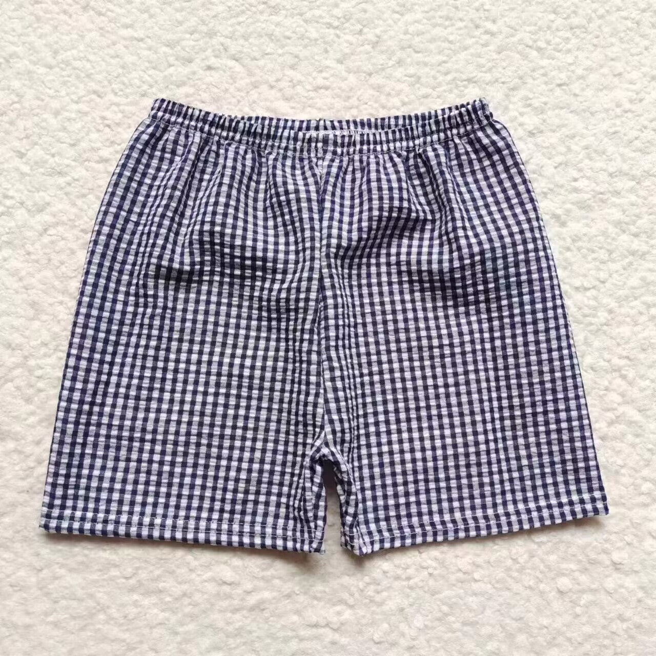 Baby Kids Toddler Plaid Seersucker Summer Shorts Sibling Wear