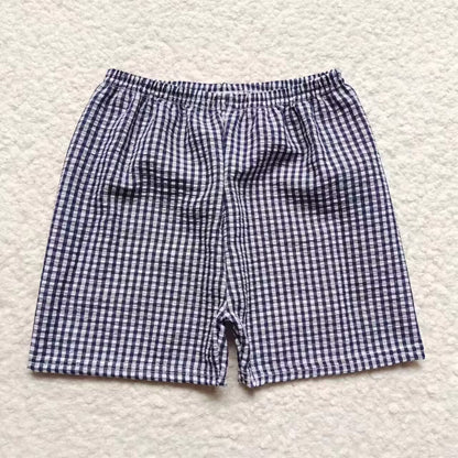 Baby Kids Toddler Plaid Seersucker Summer Shorts Sibling Wear