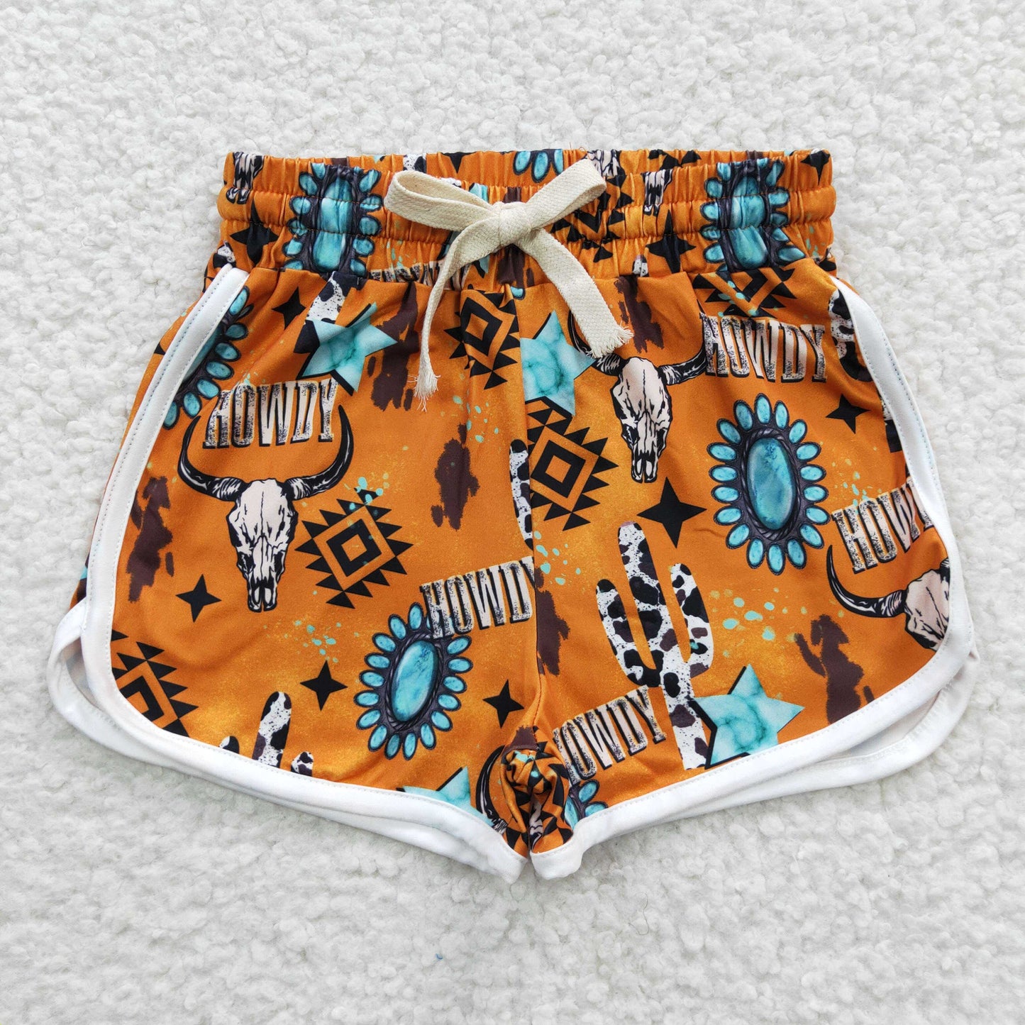 Baby Girl Kids Western Cow Horse Sports Sibling Bottoms Shorts RTS