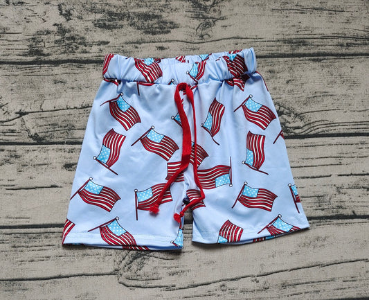 Pre-order Baby Boy Flags July 4th Summer Shorts