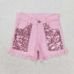 Baby Girl Toddler Denim Shorts Bottoms Sibling Clothes RTS