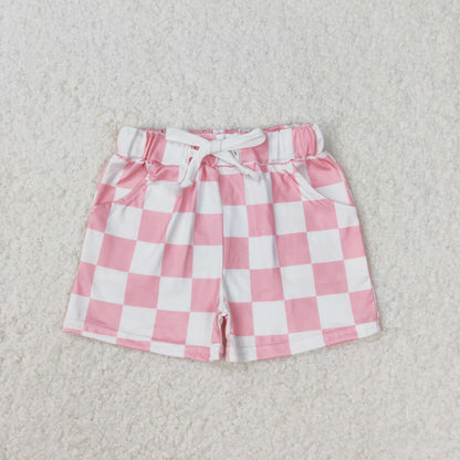 Baby Girl Toddler Checked Shorts Sibling Summer Bottoms Clothes RTS