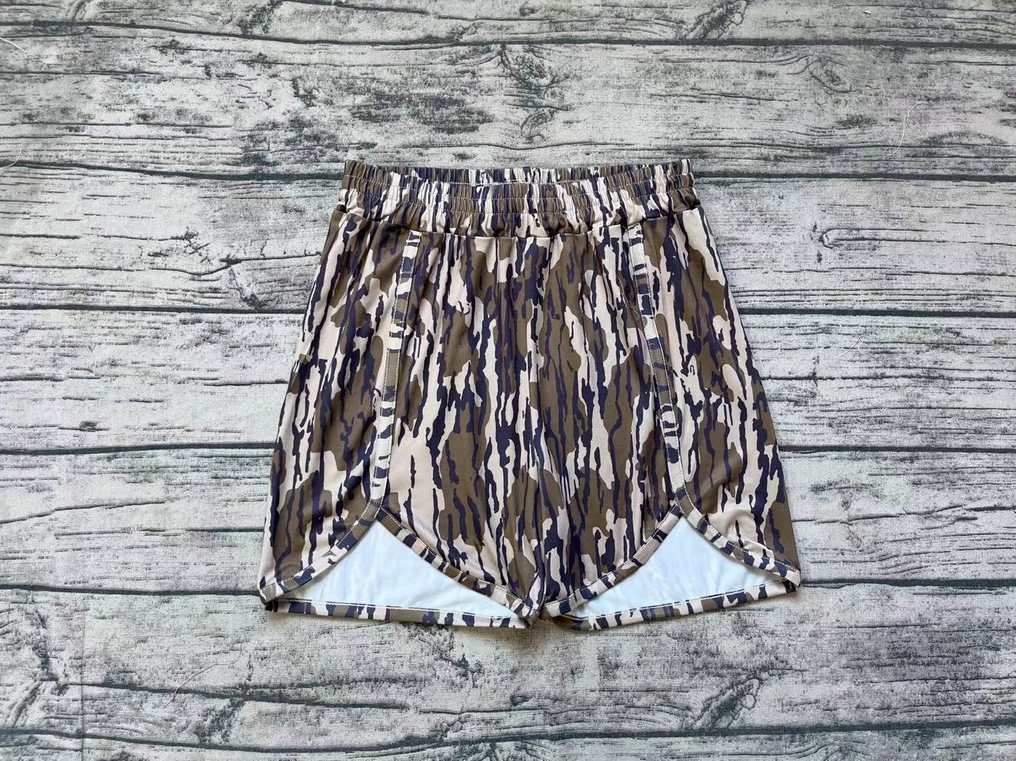 Adult Women Green Camo Summer Shorts