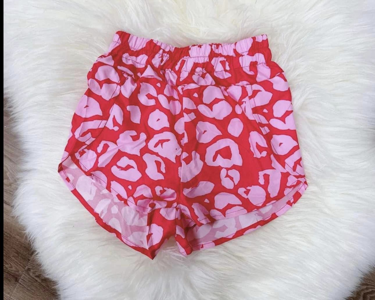 Pre-order Baby Girl Pink Leopard Summer Shorts