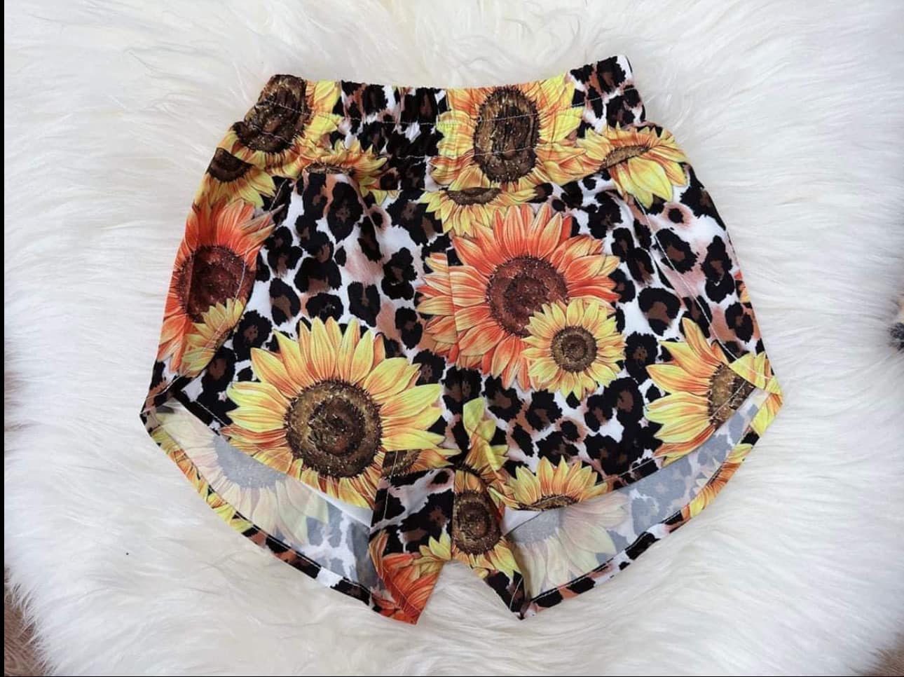 Pre-order Adult Women Sunflower Summer Shorts
