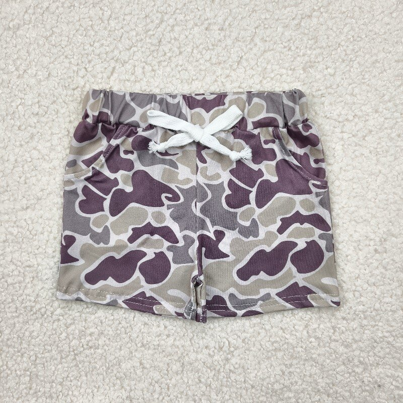 Sibling Baby Boys Kids Pockets Camo Shorts Southern Summer Bottoms RTS