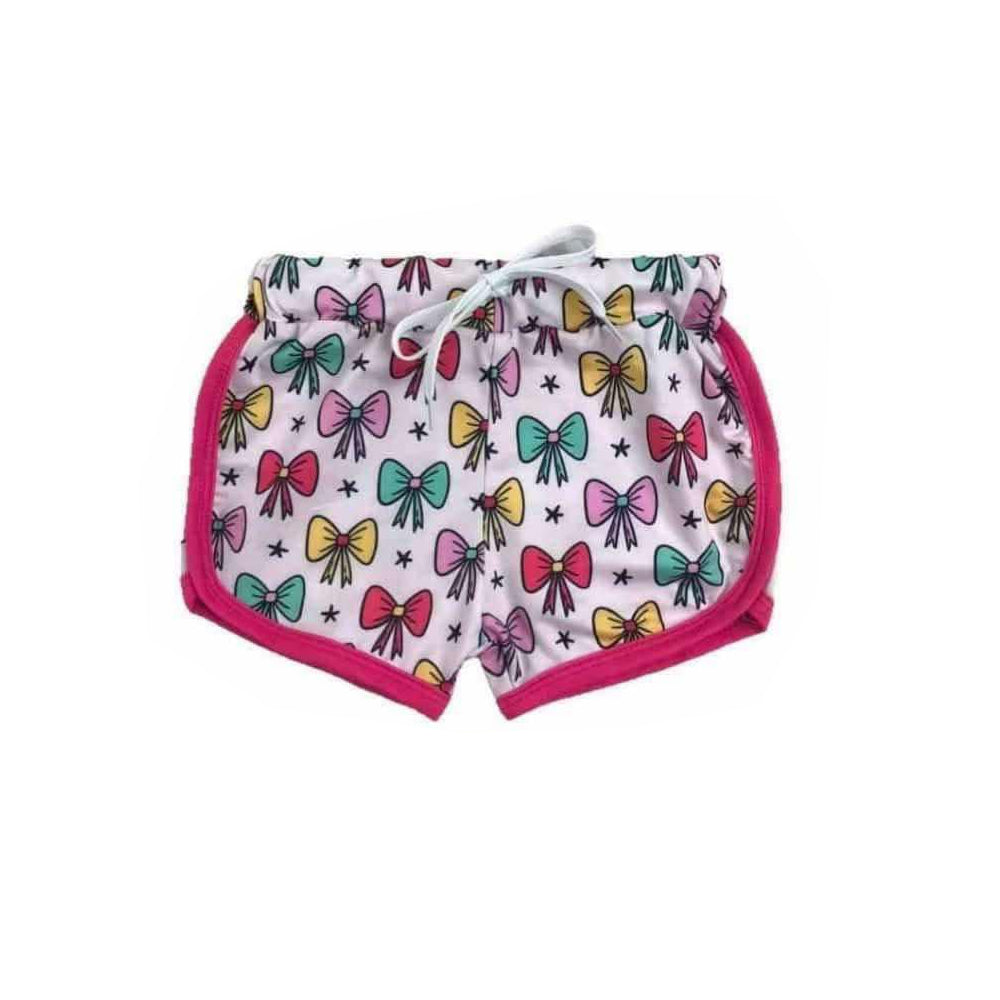 Preorder Baby Girl Colorful Bows Sports Bottoms Shorts ( Moq 5 )