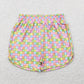 Baby Girl Plaid Flower Summer Sports Shorts Bottoms Sibling Clothes RTS