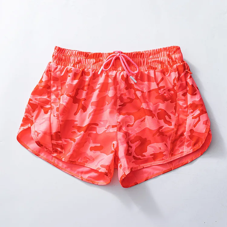 Preorder Baby Girl Orange Camo Yoga Active Wear Bottoms Shorts ( Moq 5 )