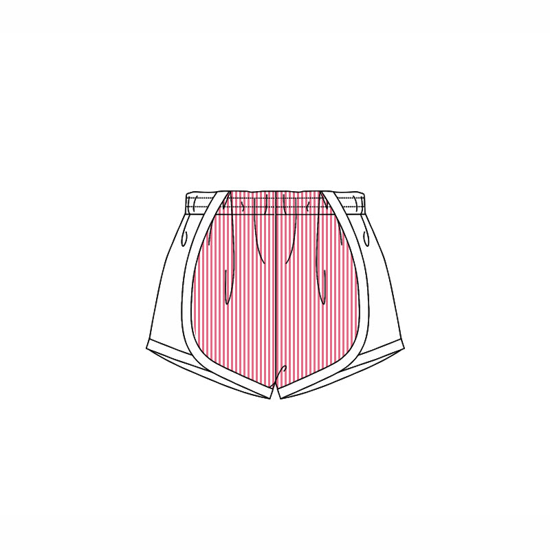 Preorder Baby Girl Toddler Pink Stripes Shorts Bottoms ( Moq 5 )