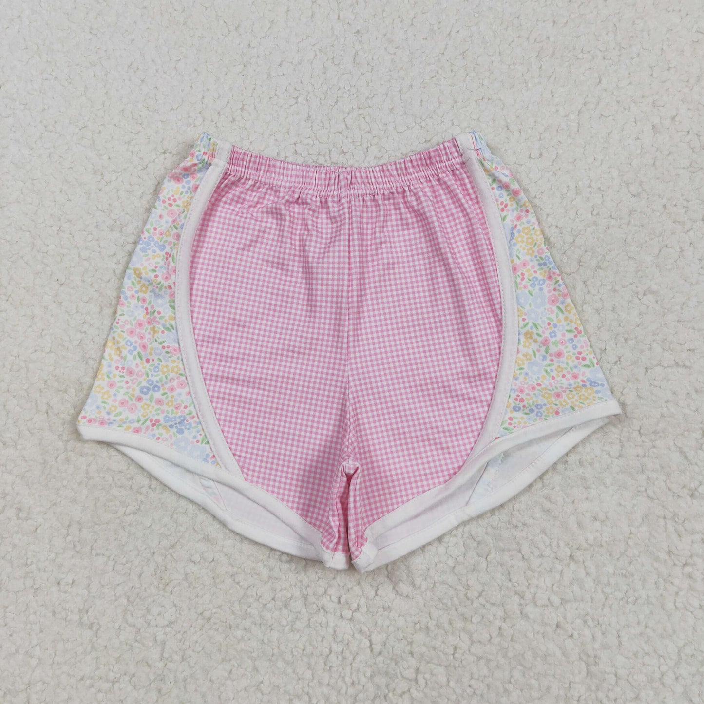 Baby Girl Toddler Floral Plaid Sibling Summer Shorts Bottoms RTS