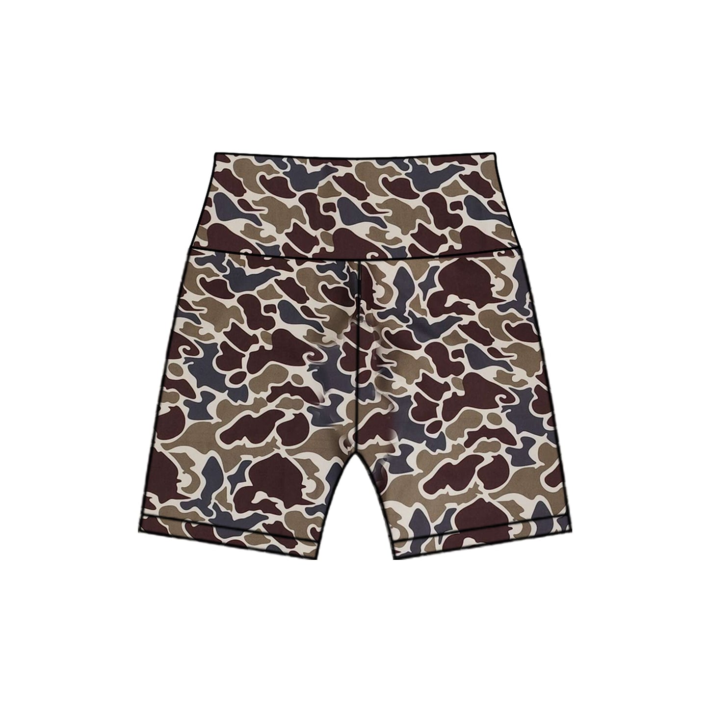 Preorder Baby Kids Toddler Brown Camo Biking Shorts Bottoms ( Moq 5 )