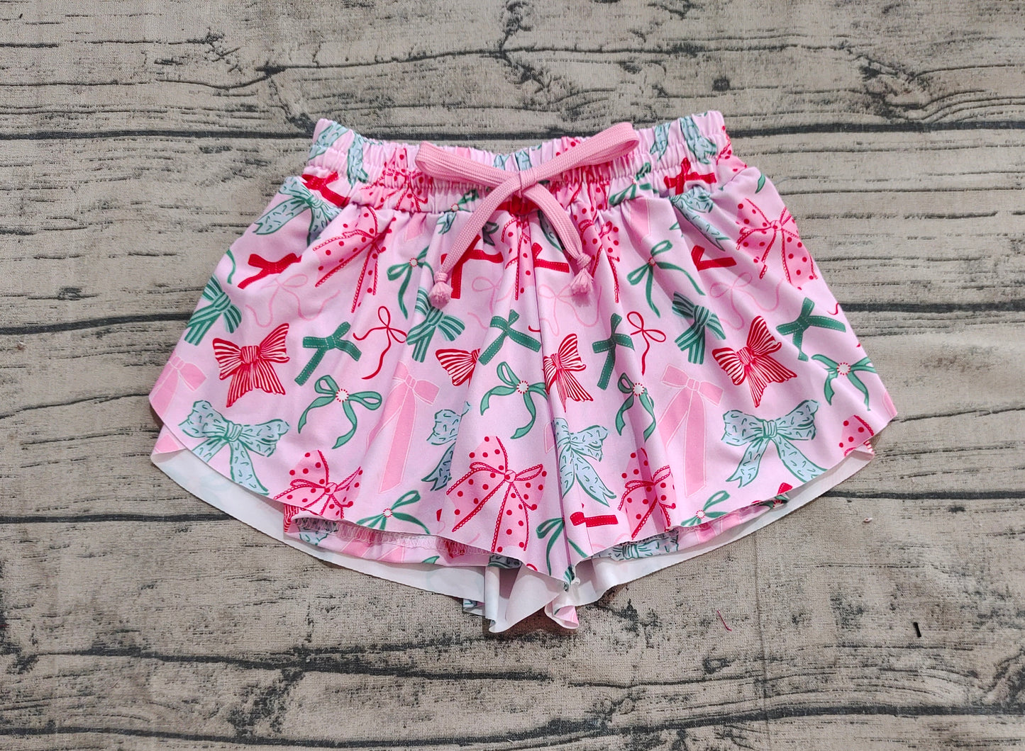 Baby Girl Toddler Bows Shorts Pink Bottoms RTS