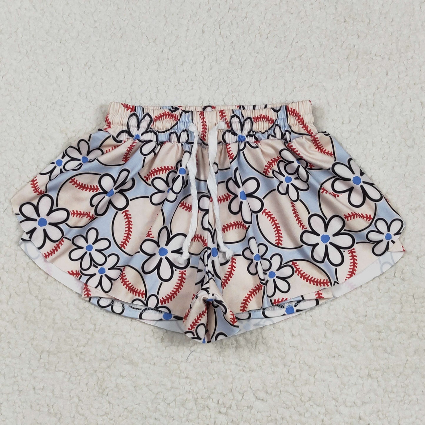 Baby Girl Toddler Leopard Flower Baseball Strawberry Sibling Summer Shorts Bottoms RTS