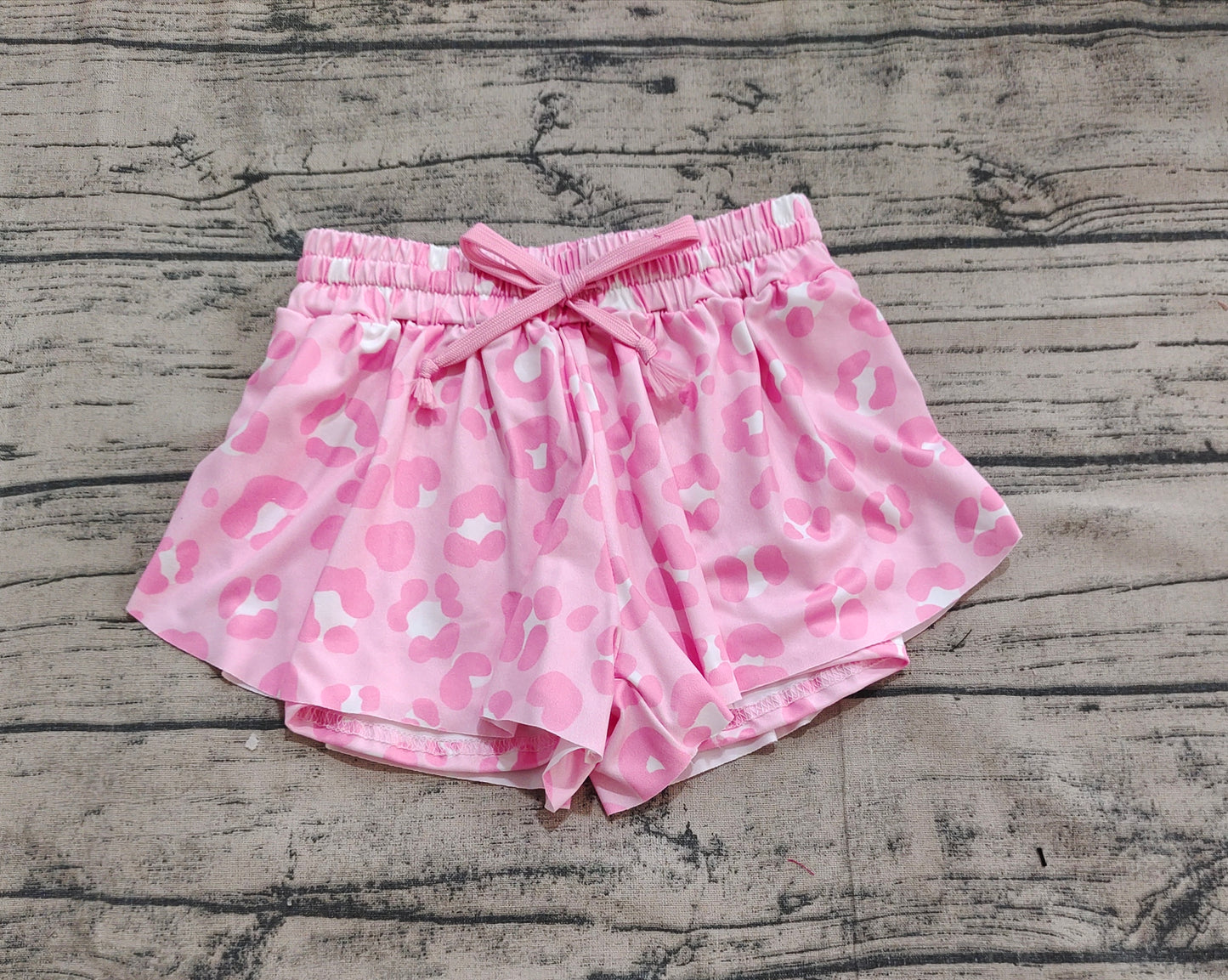 Baby Girl Summer Pink Leopard Shorts Bottoms RTS