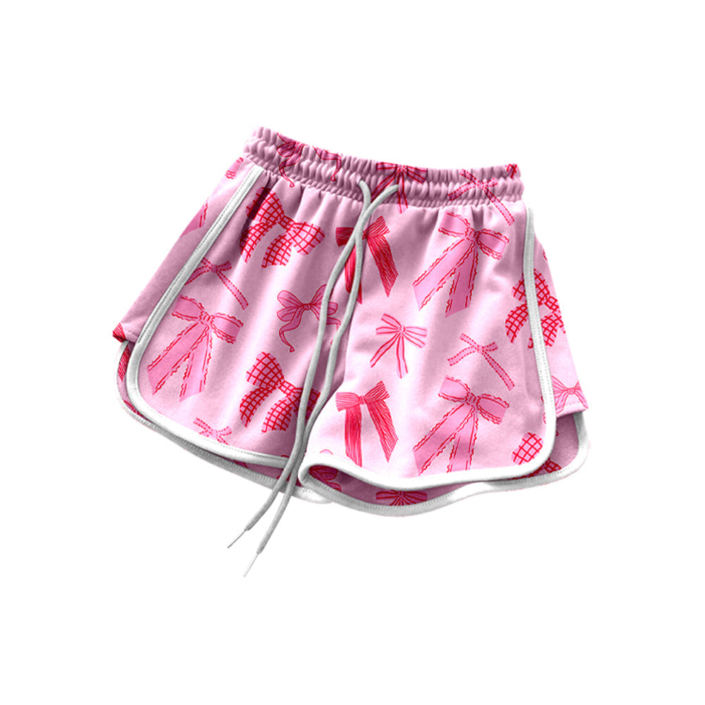 Preorder Baby Girl Pink Bows Summer Pockets Shorts Bottoms ( Moq 5 )