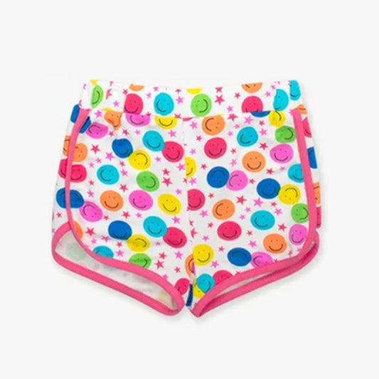 ( Moq 5 ) Preorder Baby Girl Toddler Colorful Smiles Stars Summer Shorts Bottoms