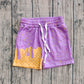 Baby Boy Toddler Plaid Candy Summer Purple Bottom Shorts RTS