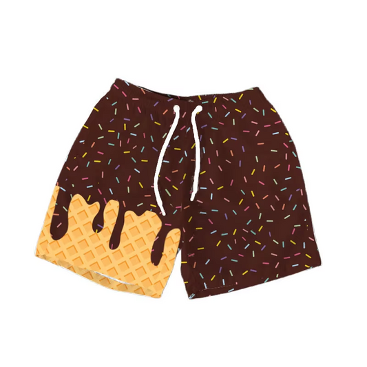 ( Moq 5 ) Preorder Baby Boy Toddler Plaid Candy Summer Brown Bottom Shorts