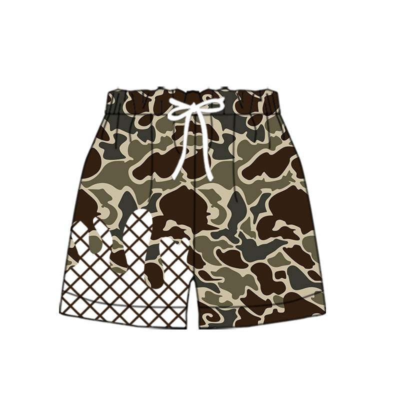 ( Moq 5 ) Preorder Boys Kids Camo Drips Summer Shorts Bottoms