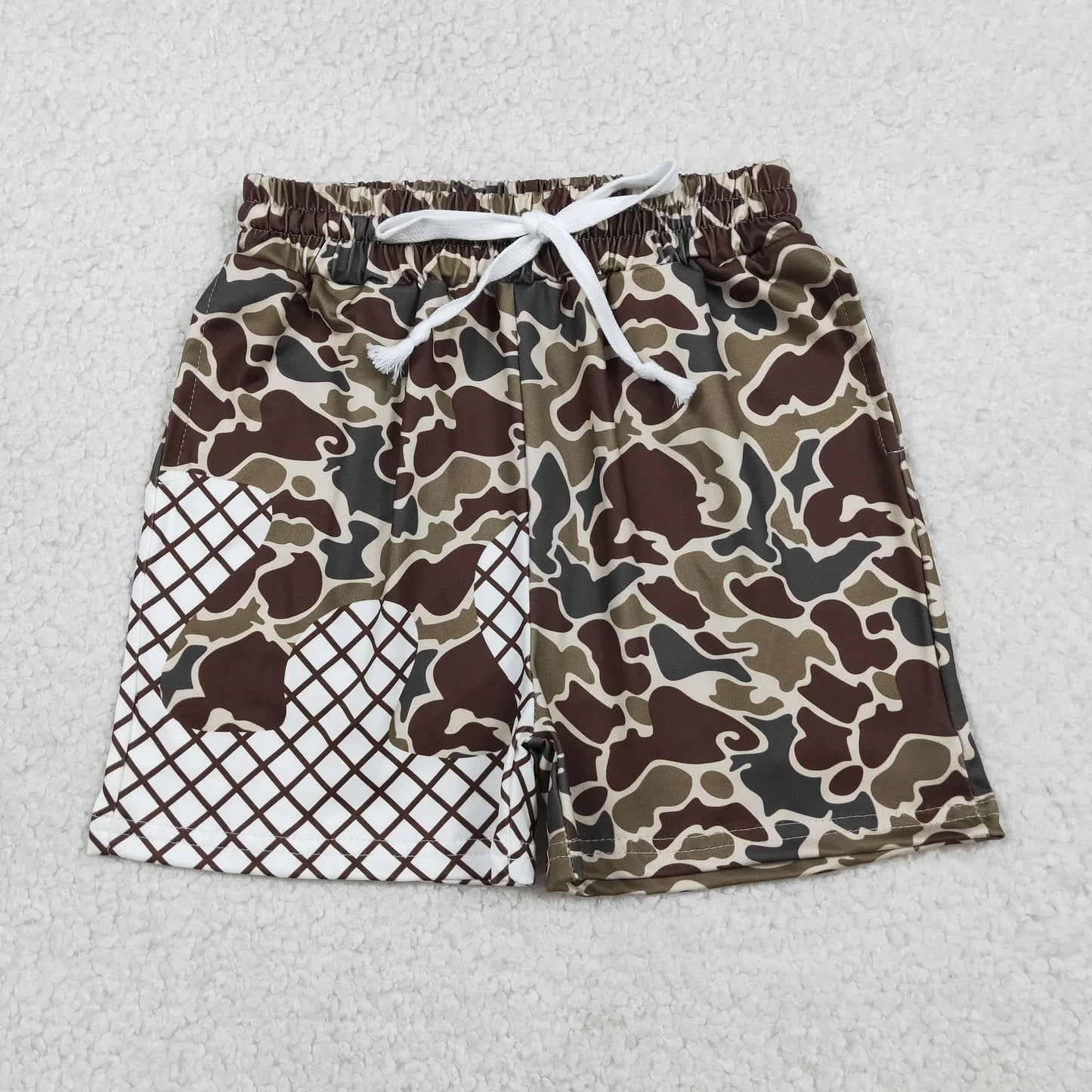 Sibling Baby Boys Toddler Southern Camo Drip Pockets Shorts Summer Bottoms RTS