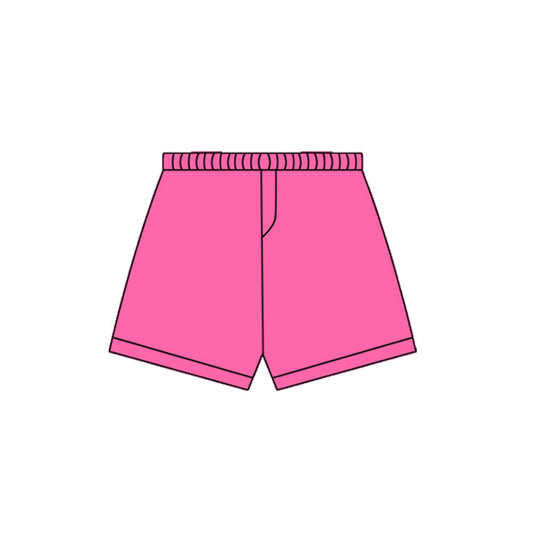 ( Moq 5 ) Preorder Girls Kids Hot Pink Yoga Active Shorts Summer Bottom