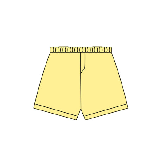 ( Moq 5 ) Preorder Girls Kids Yellow Yoga Active Shorts Summer Bottom