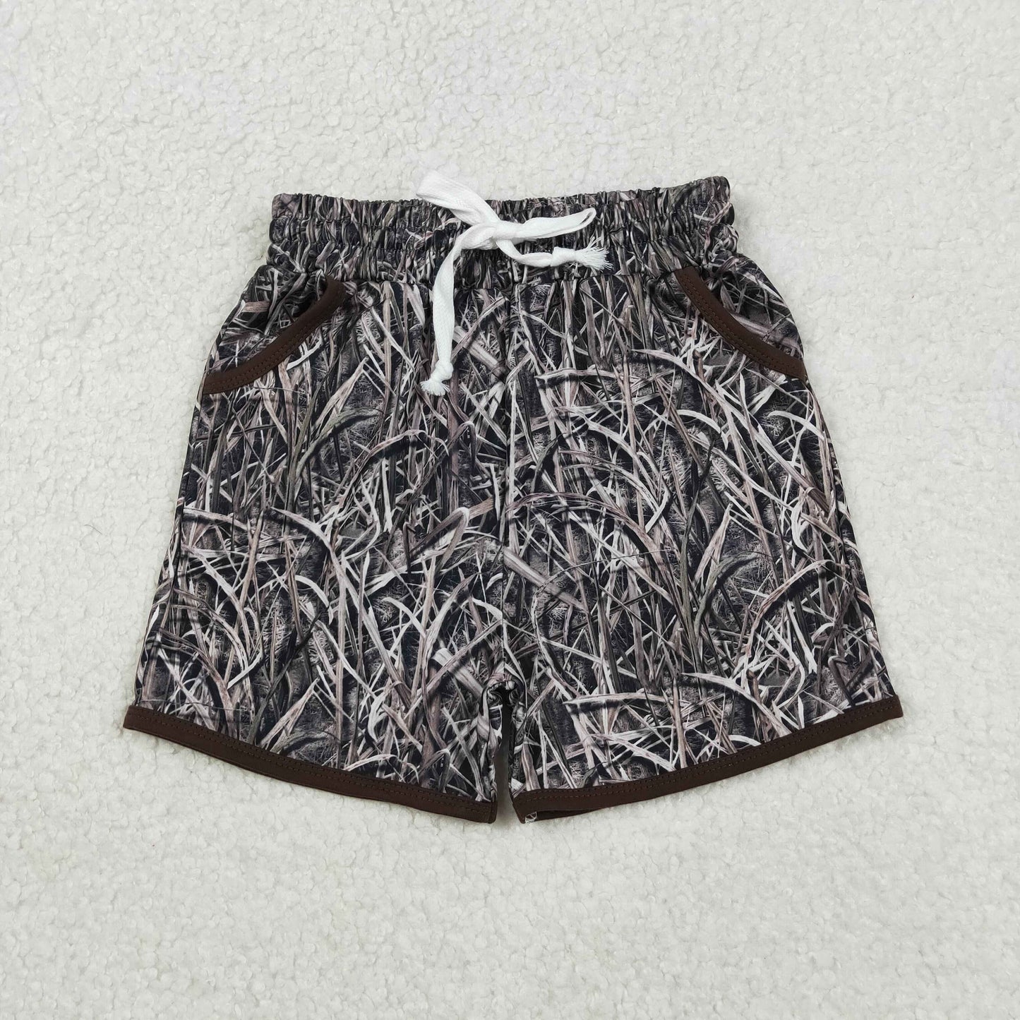 Sibling Baby Boys Kids Camo Ducks Pockets Shorts Bottoms Hunting Clothes RTS