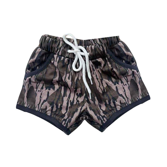 ( Moq 5 ) Preorder Boys Kids Camo Pockets Shorts Summer Bottom