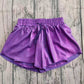 Baby Girls KIds Purple Leather Shorts Bottoms Clothes RTS