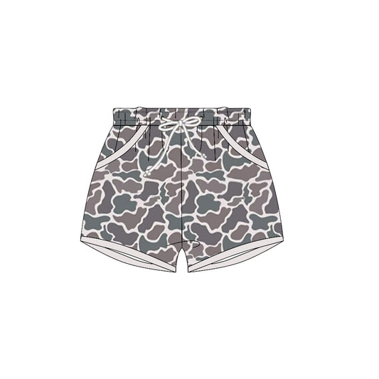 (Moq 5 ) Preorder Baby Boys Pockets Camo Shorts Summer Bottoms